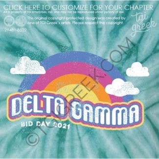 TGI – Delta Gamma Bid Day Rainbow
