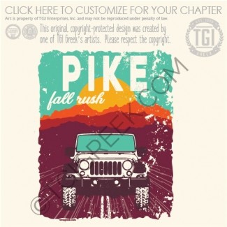 TGI-Pi Kappa Alpha posterized Jeep