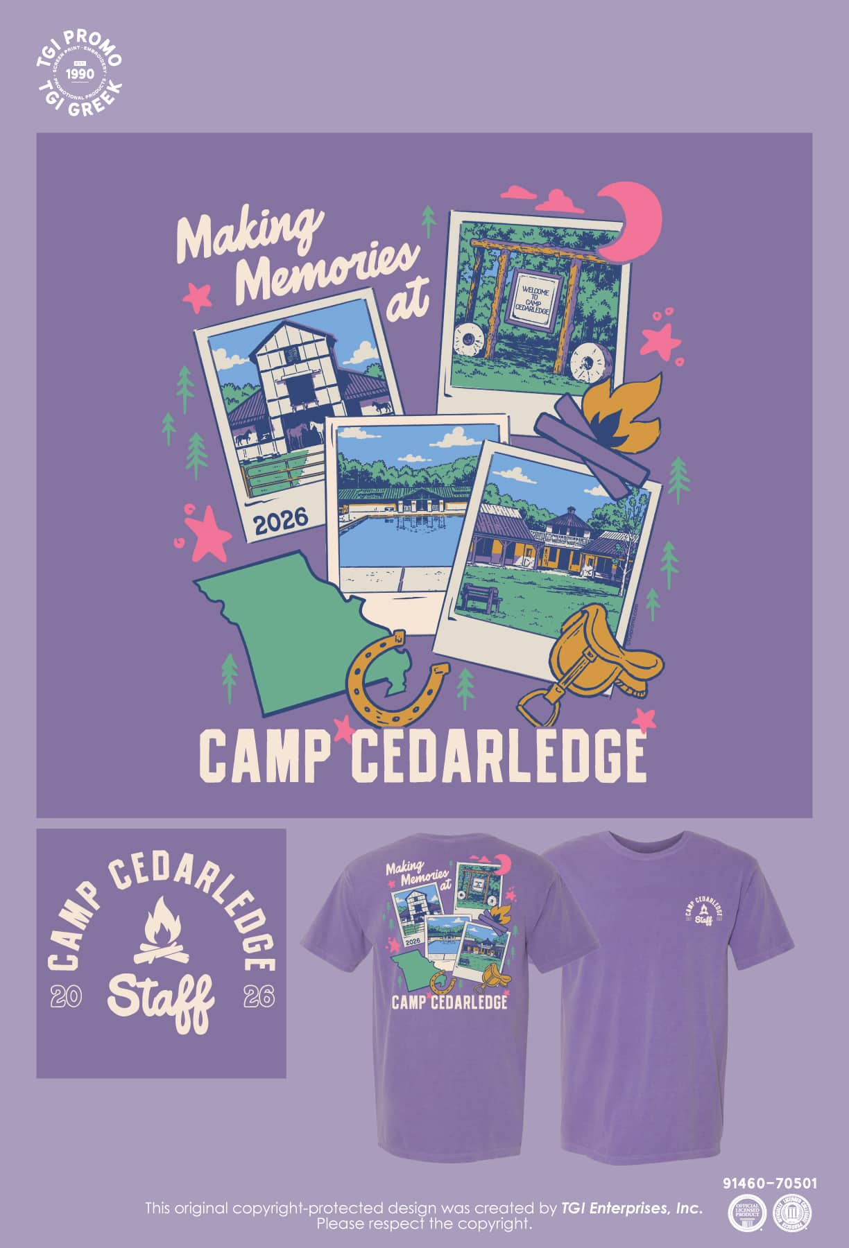 Camp Cedarledge – GSEM Staff Polaroid