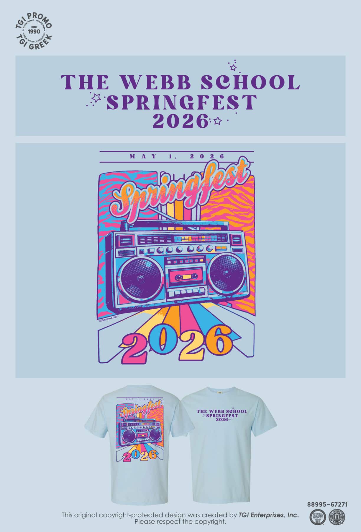 The Webb School – Springfest Shirt 2026
