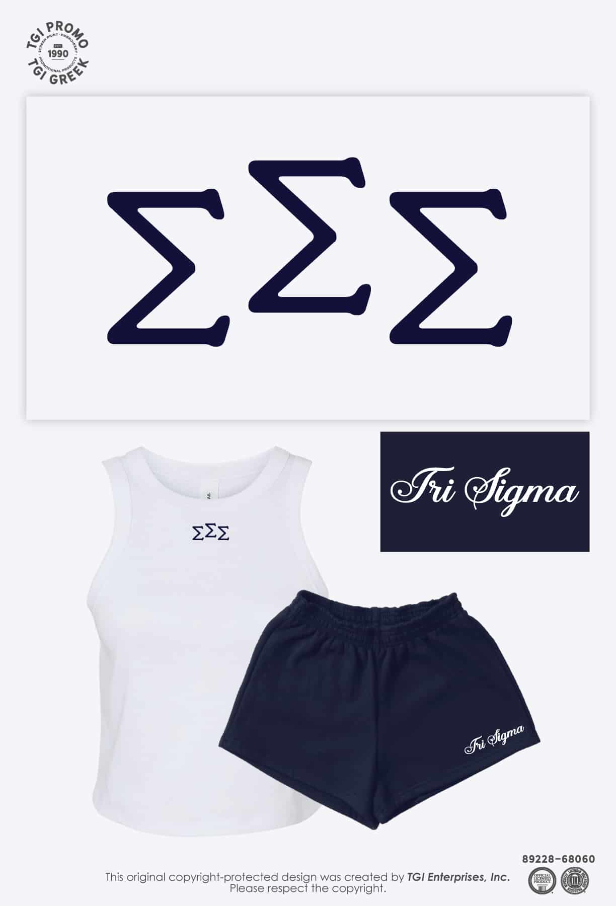 Tri Sigma – TGI Greek Marketing Set
