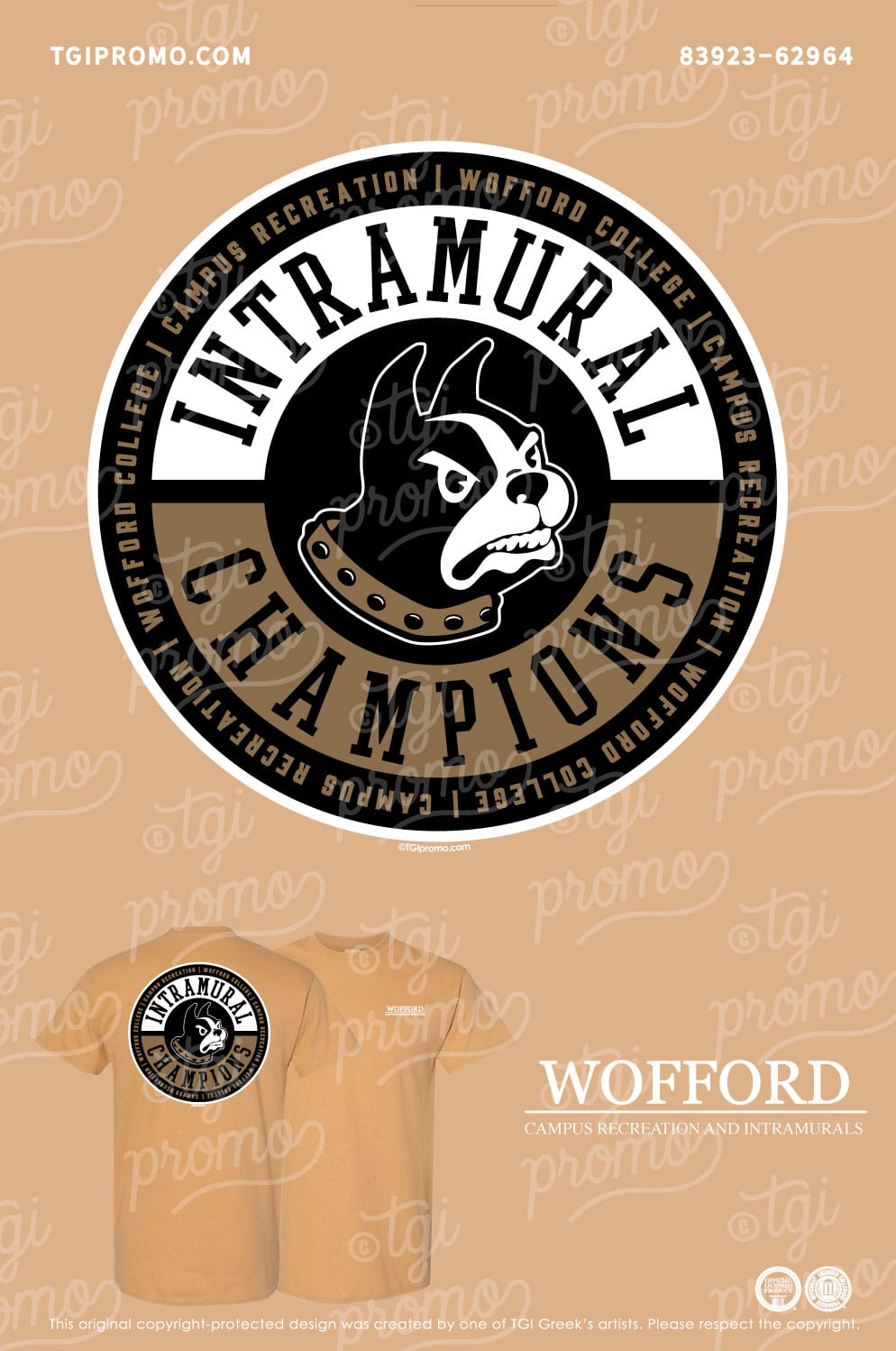 Wofford College – Intramural Shirt
