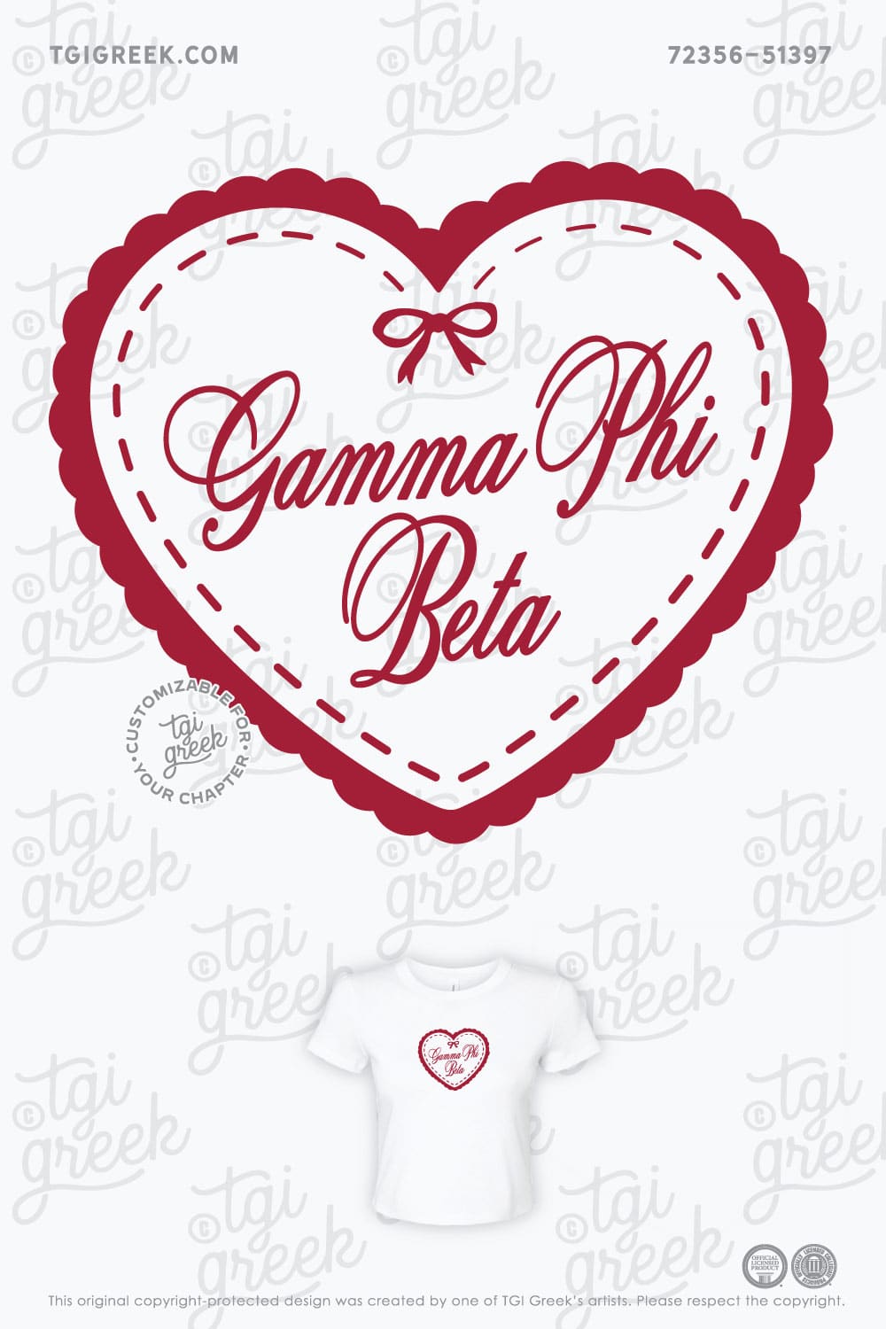 Gamma Phi Beta – TXSU PR Drop Baby Tee