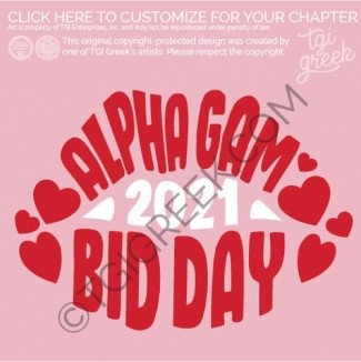 Alpha Gamma Delta – OU spring Bid Day