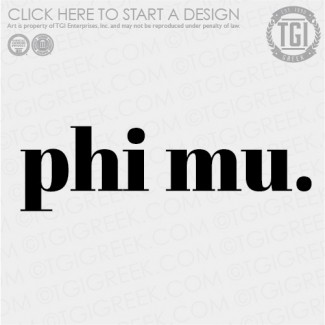 Phi Mu-UW Tank Top