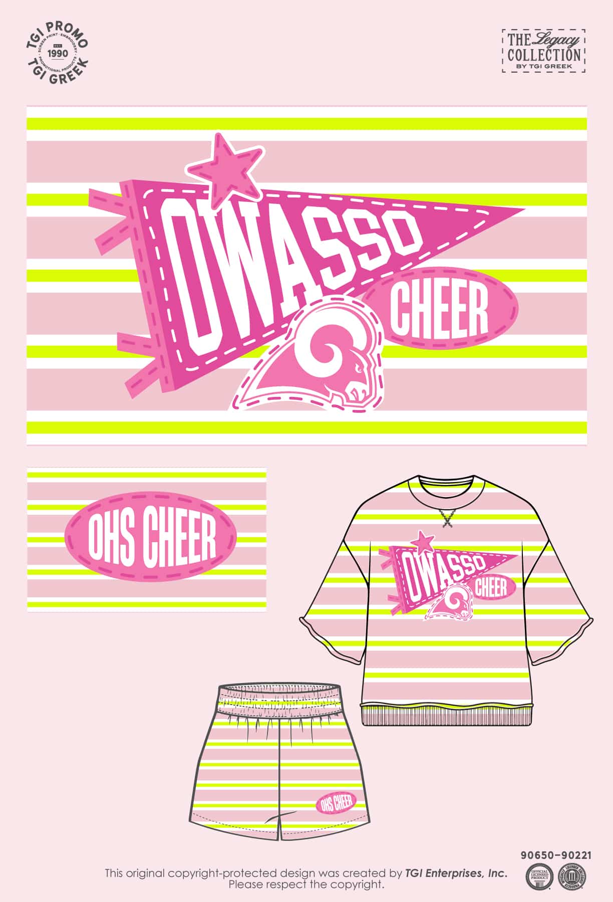 TGI Promo – New Stock Cheer Stripe Set