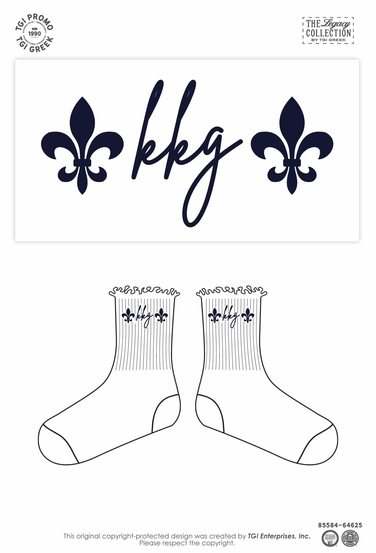 Kappa Kappa Gamma – AUB Socks