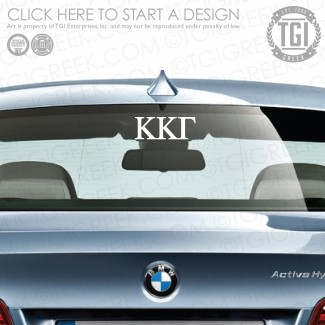 Kappa Kappa Gamma-OU Car Decal