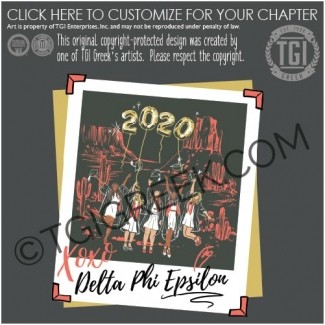 TGI – Delta Phi Epsilon Polaroid Sorority Seniors