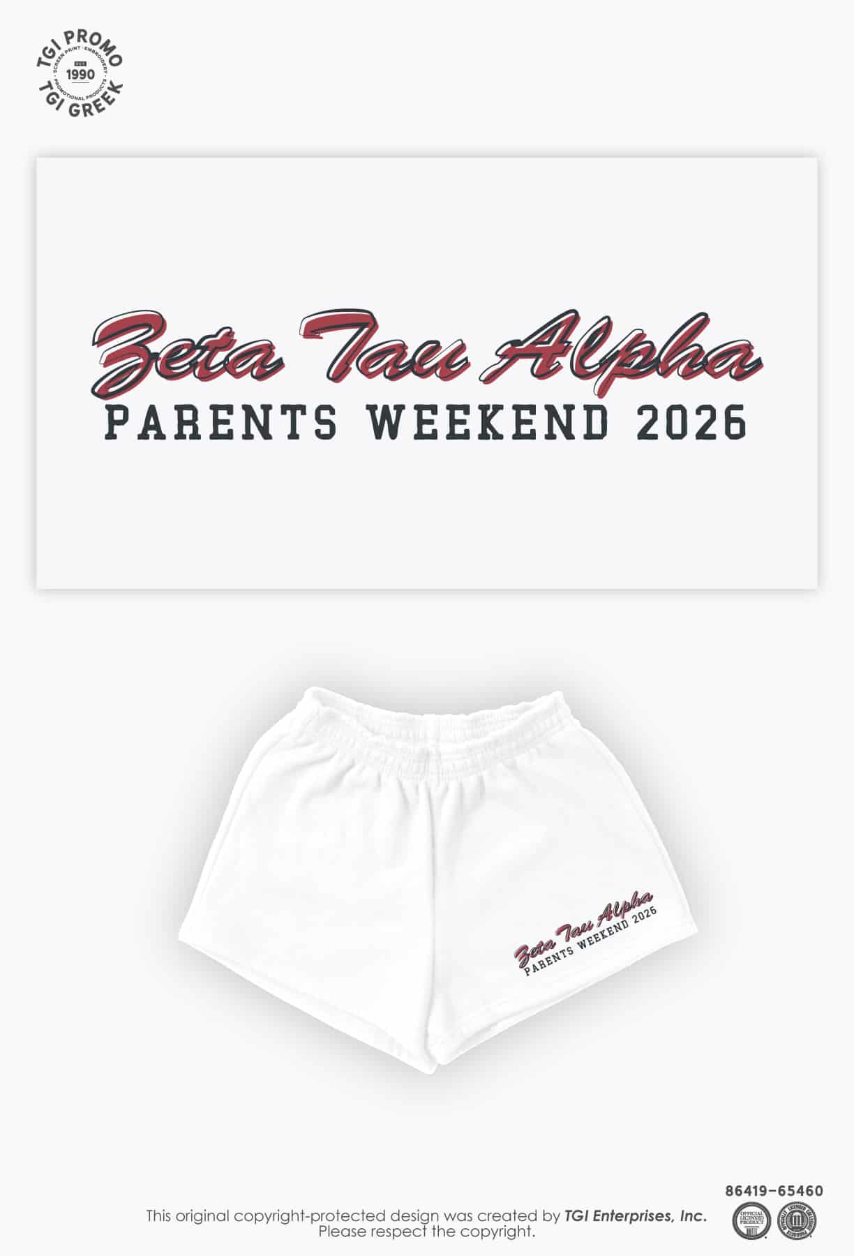 Zeta Tau Alpha – USCAR Parents Weekend Short