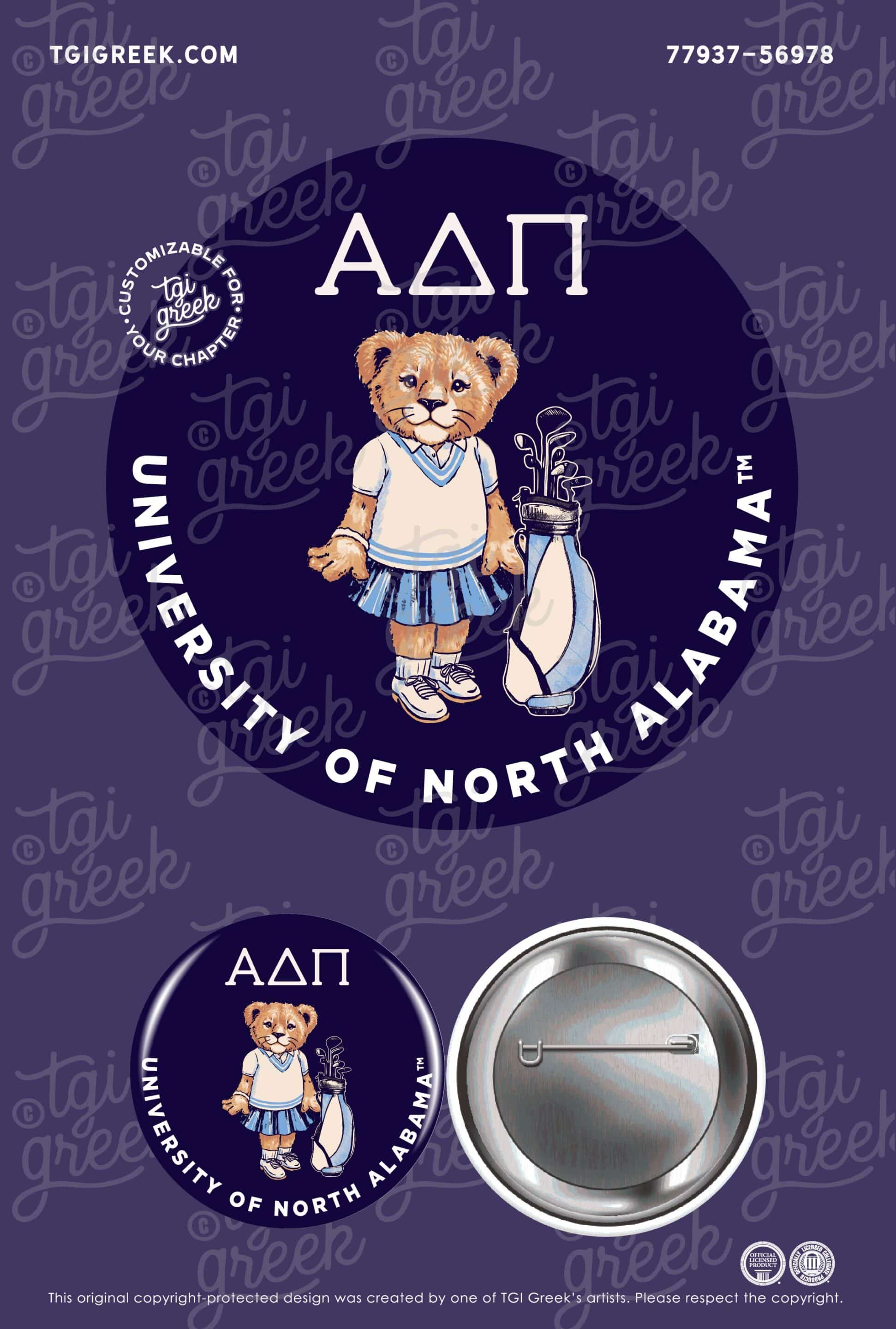 Alpha Delta Pi – UNA Button