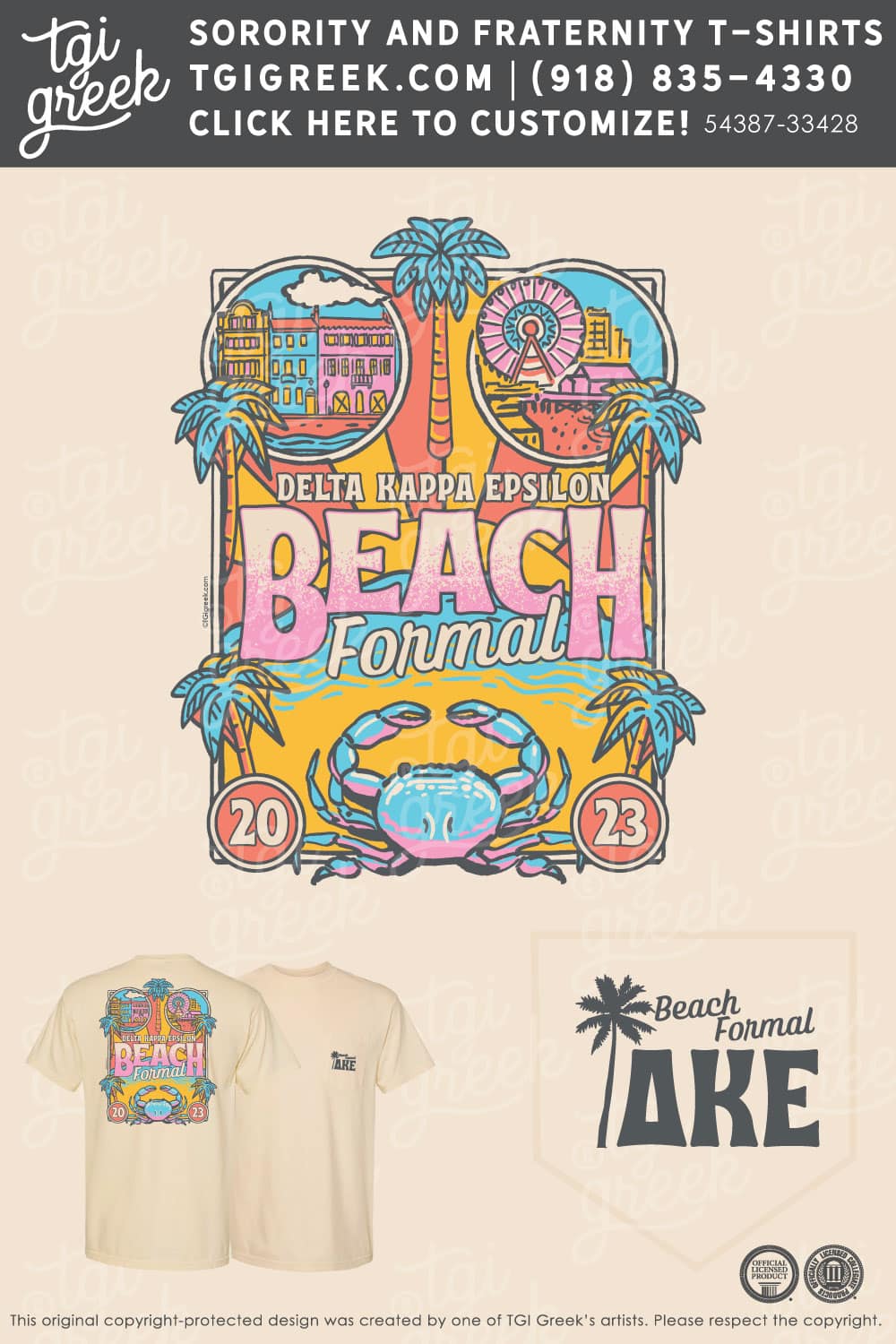 Delta Kappa Epsilon – USCAR Beach Weekend – Yellow