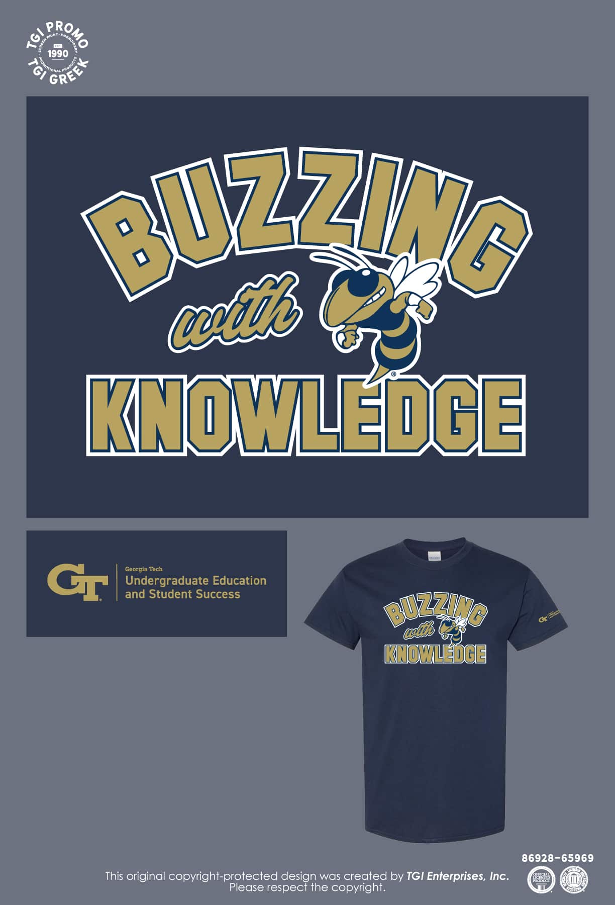 Geoegia Tech University – Tutoring Team Giveaway Shirts