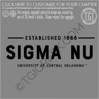 Sigma Nu – UCO winter Gear