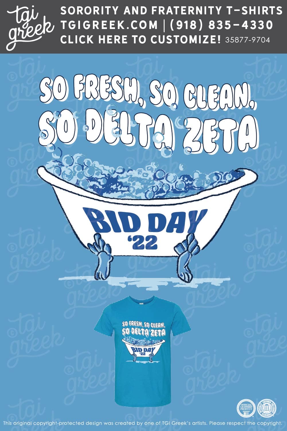 Delta Zeta – UIA Bid Day – Blue