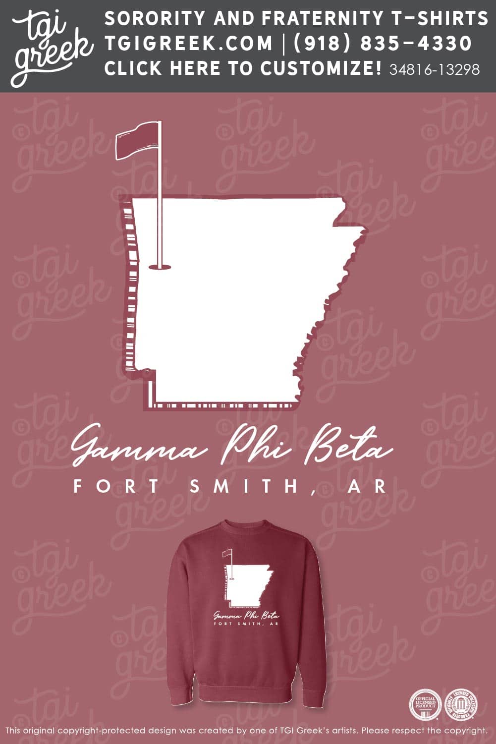 Gamma Phi Beta – UAFS PR Shirt