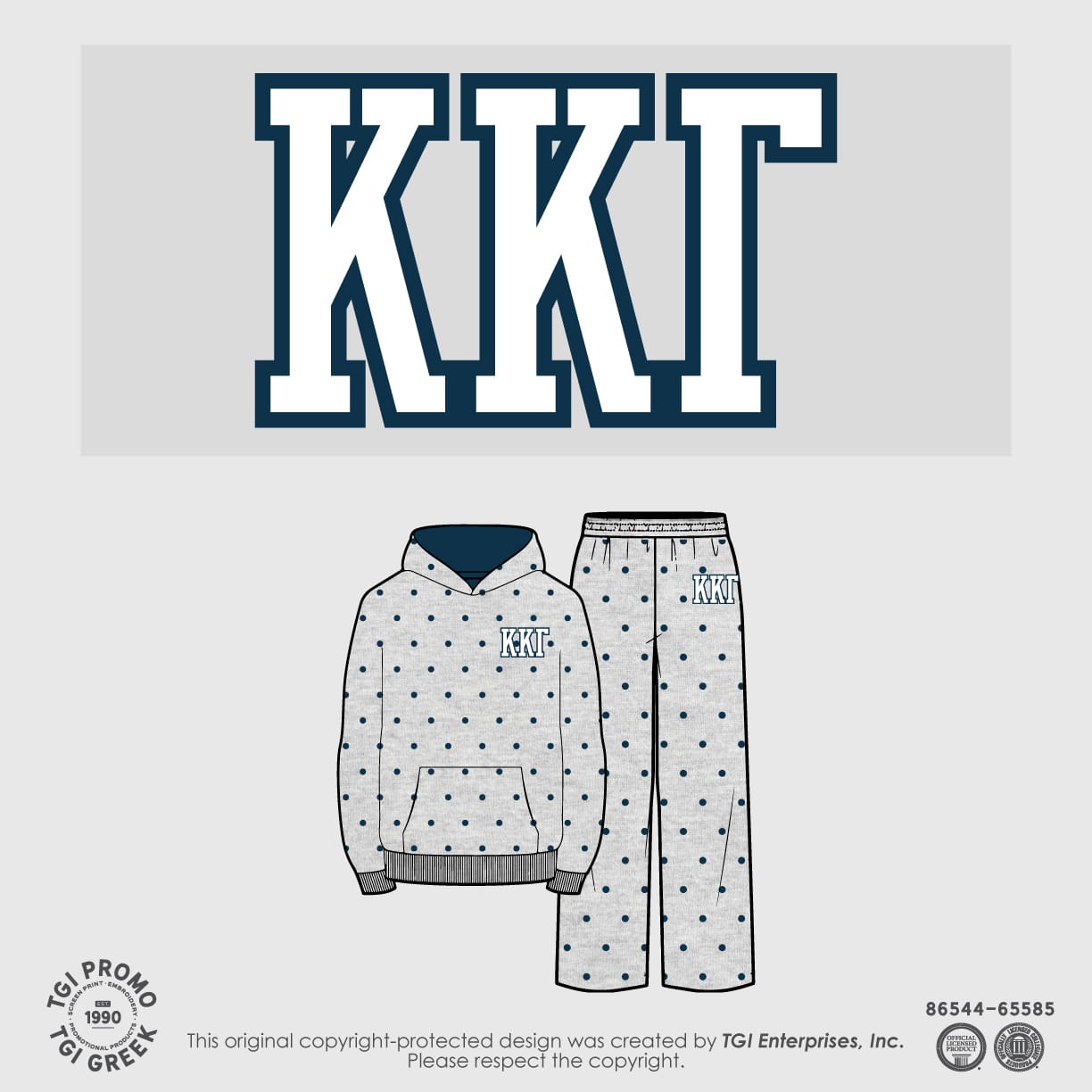 Kappa Kappa Gamma – TGI Polka Dot Set
