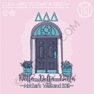 TGI-Delta Delta Delta Mom's Day Rounded Door