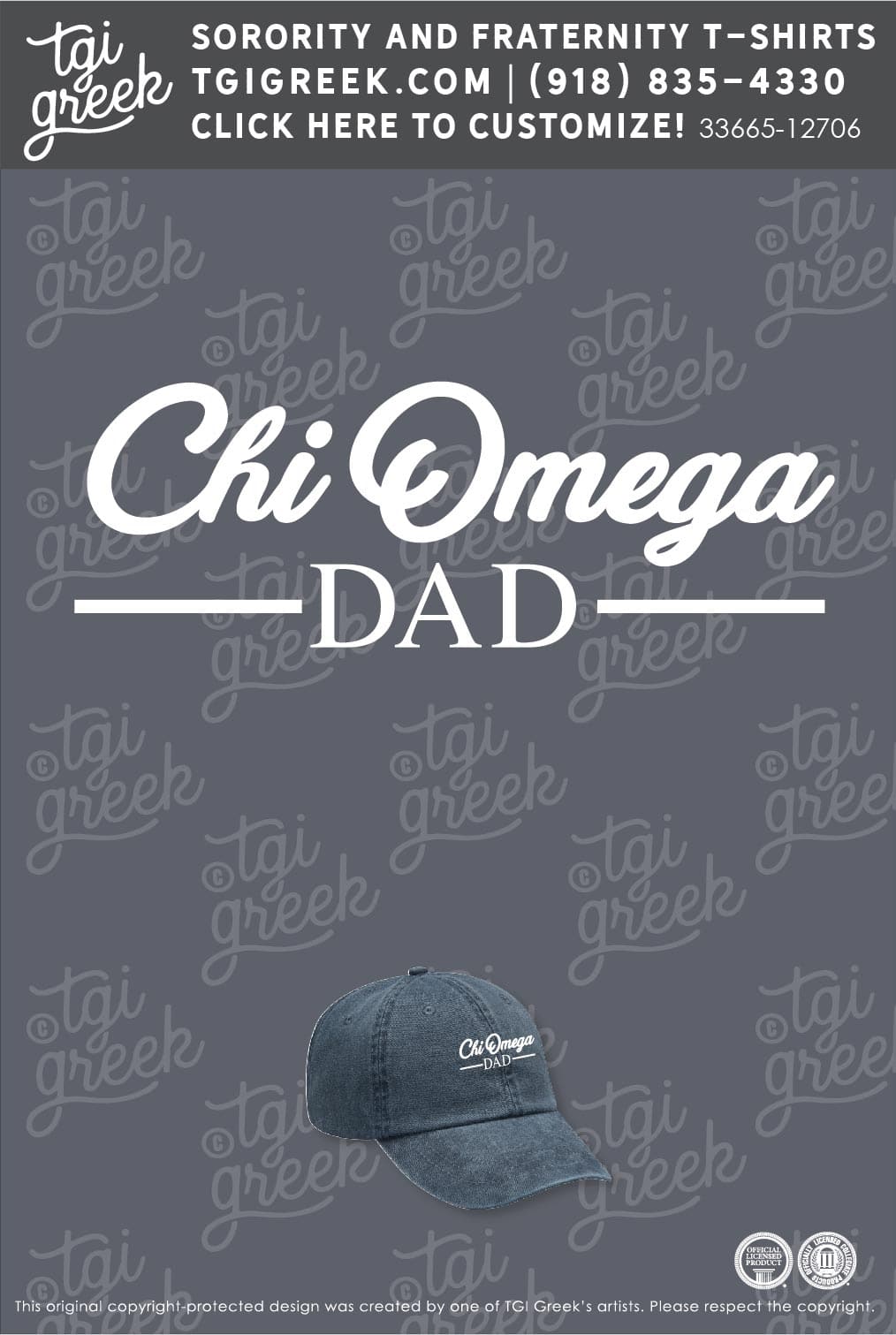Chi Omega – KU Dads Weekend Hat