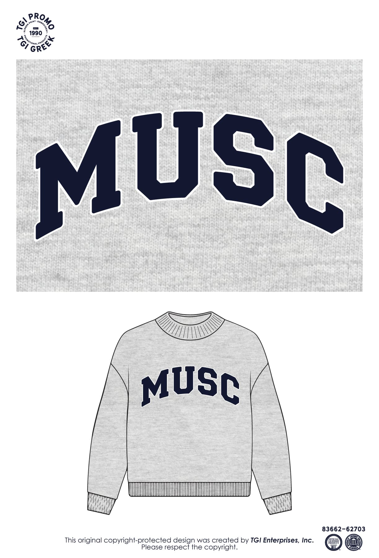 Medical University of South Carolina – Mock Neck
