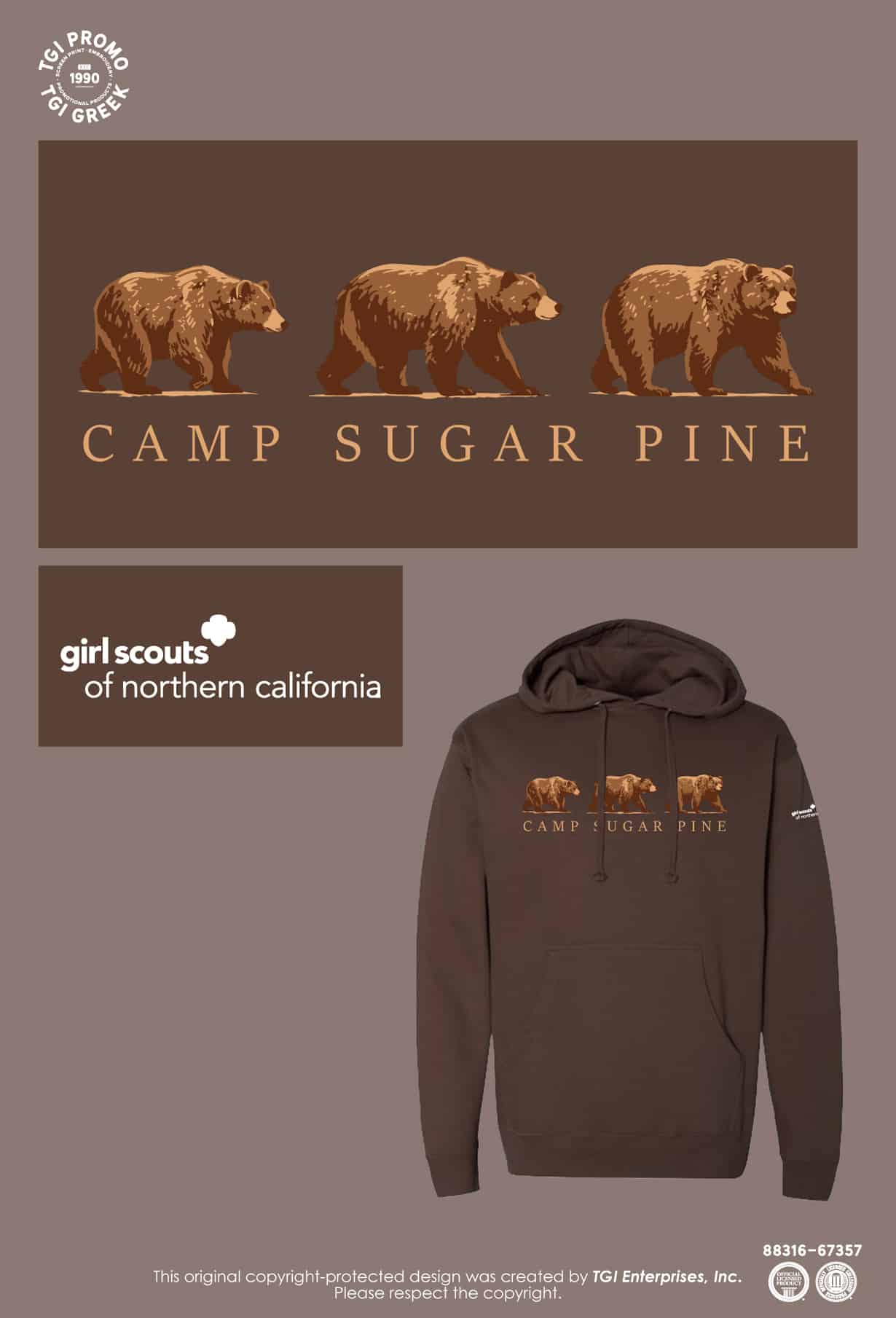 Girl Scouts of Northern California – Sugar Pine Hoodies