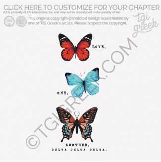 Delta Delta Delta – butterfly