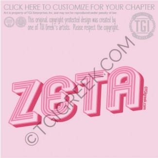 TGI-Zeta Tau Alpha Stripe Font PR