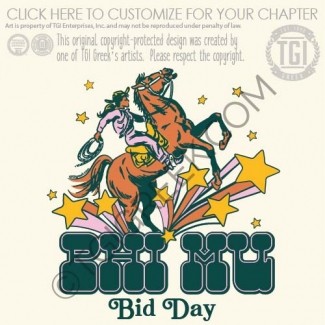 TGI-Phi Mu retro Cowgirl