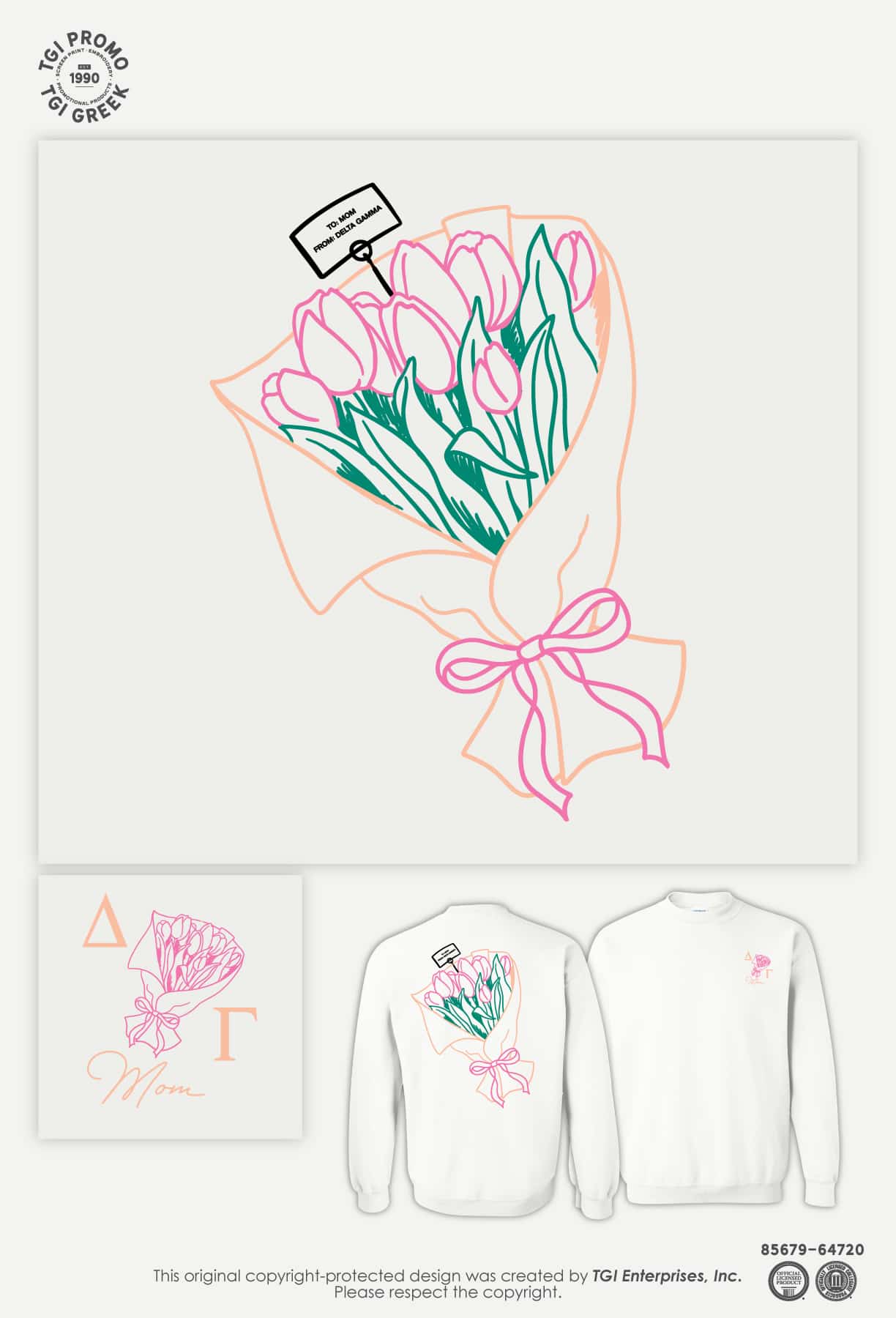 Delta Gamma – TU Mom’s Day Crewneck