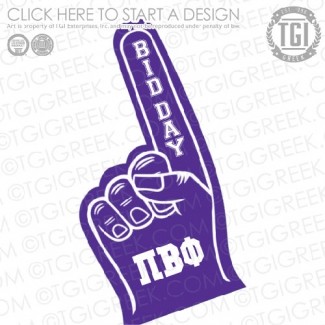 Pi Beta Phi-KSU Bid Day Foam Finger