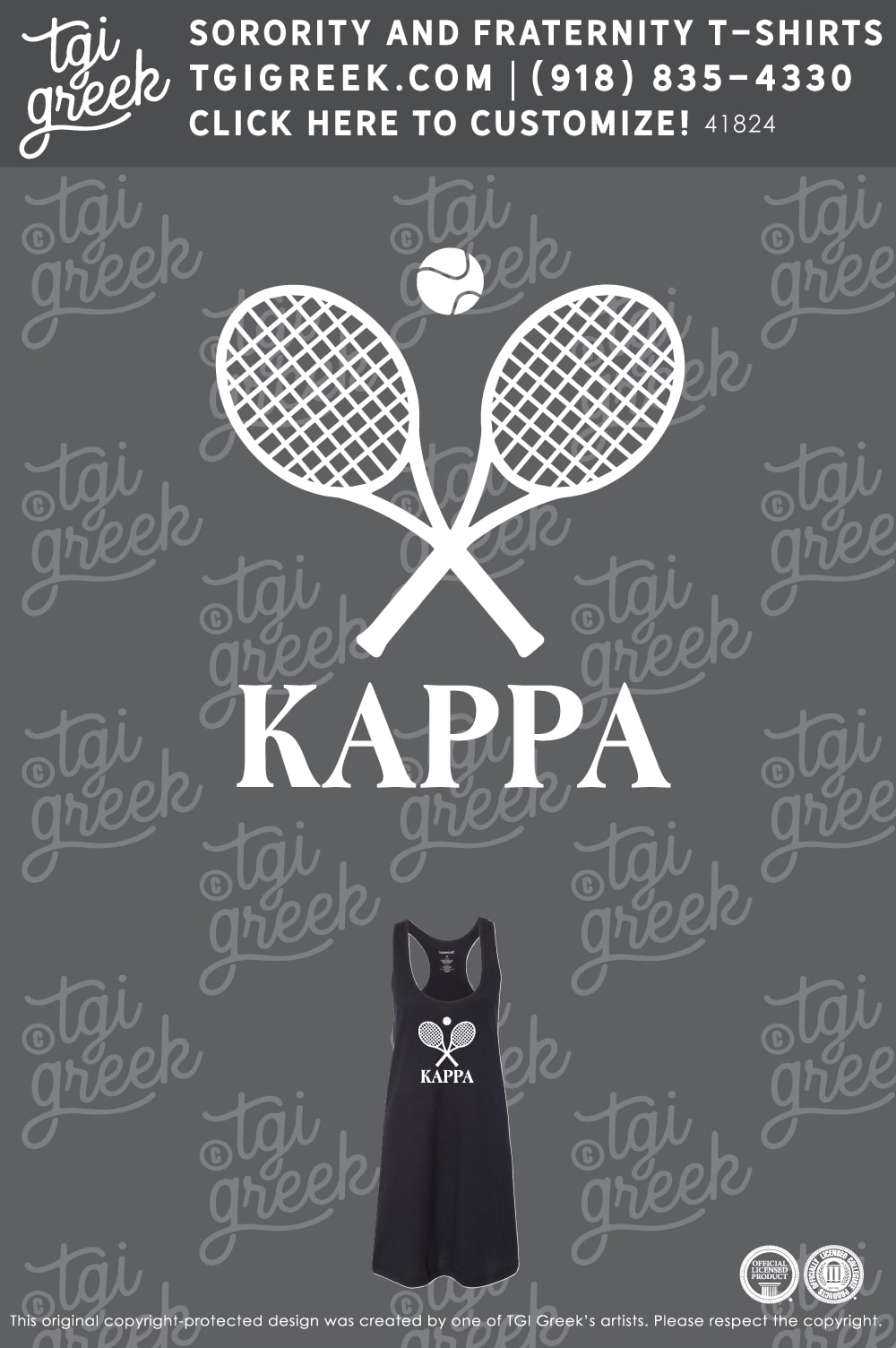 LIVE – Kappa Kappa Gamma Tennis Club Mini Dress