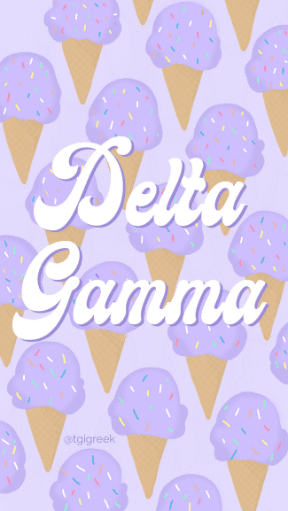Delta Gamma Ice Cream Phone Background