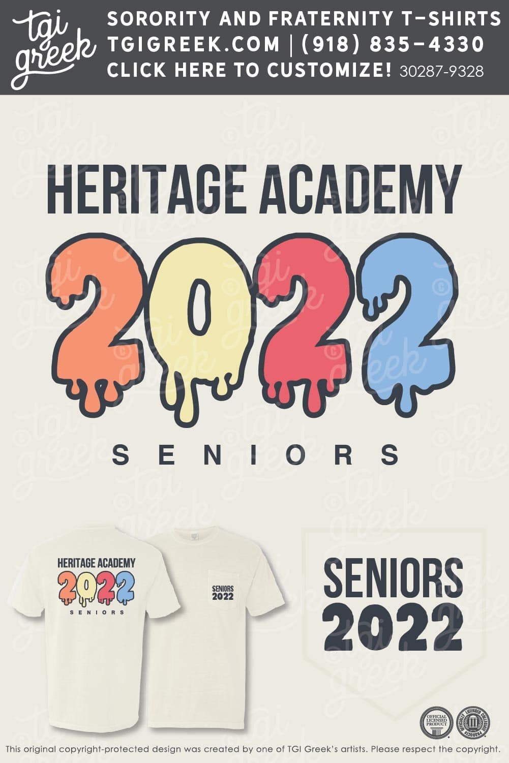 Heritage Academy – Senior Class Shirts