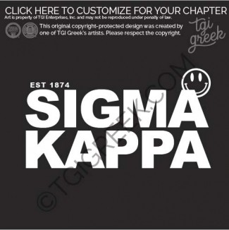 TGI – Sigma Kappa Psychodelic PR Smiley Face