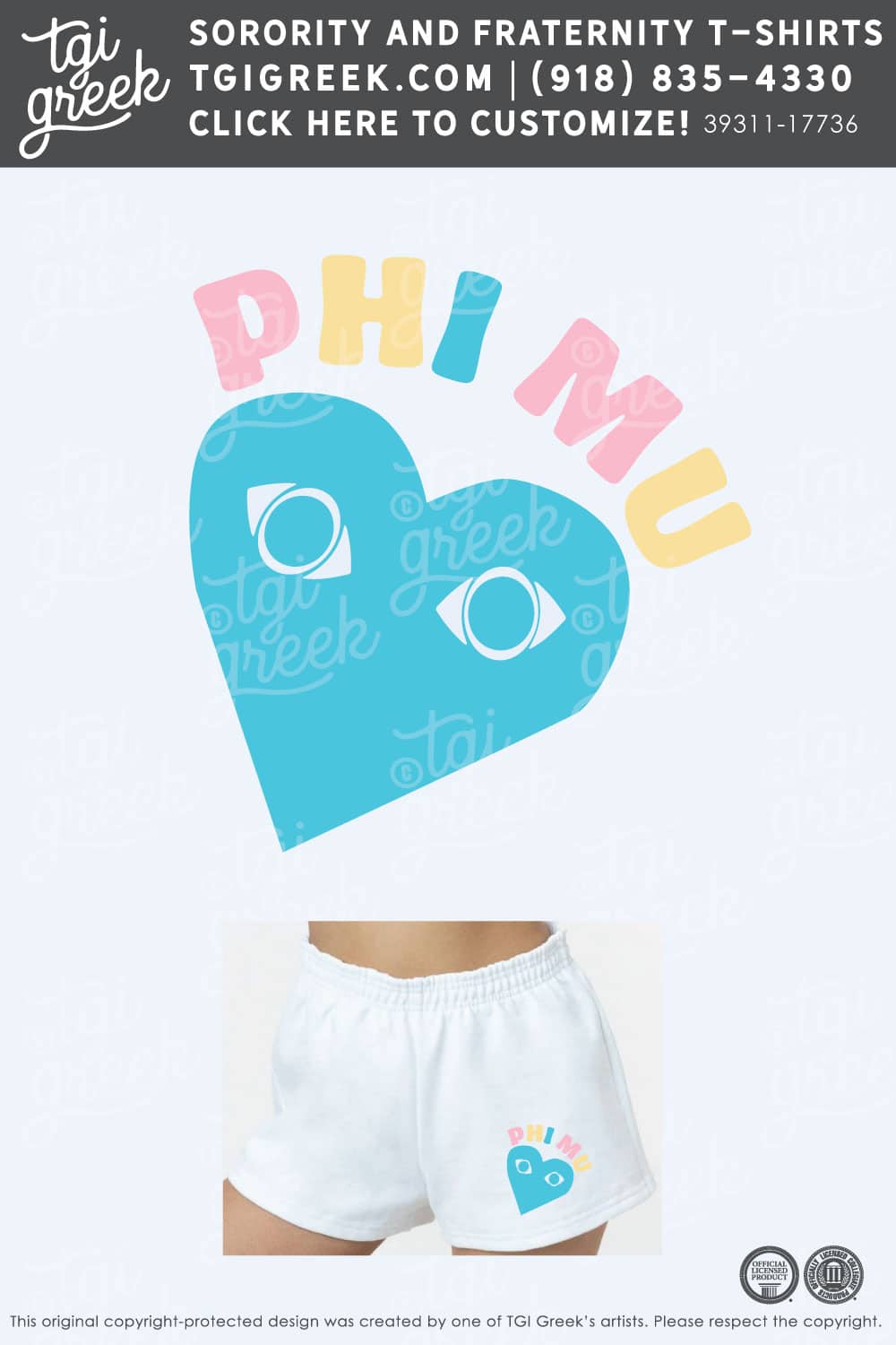 Phi Mu – OCU PR Shorts