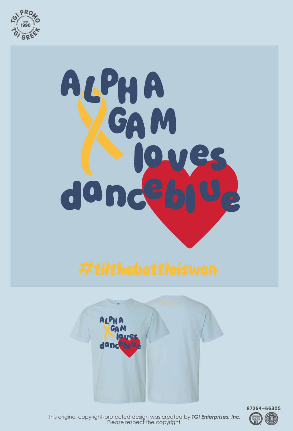 Alpha Gamma Delta – UKY Dance Blue Chapter Shirt