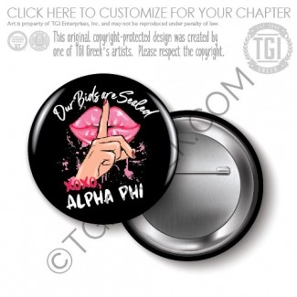 Alpha Phi – Bid Day Button
