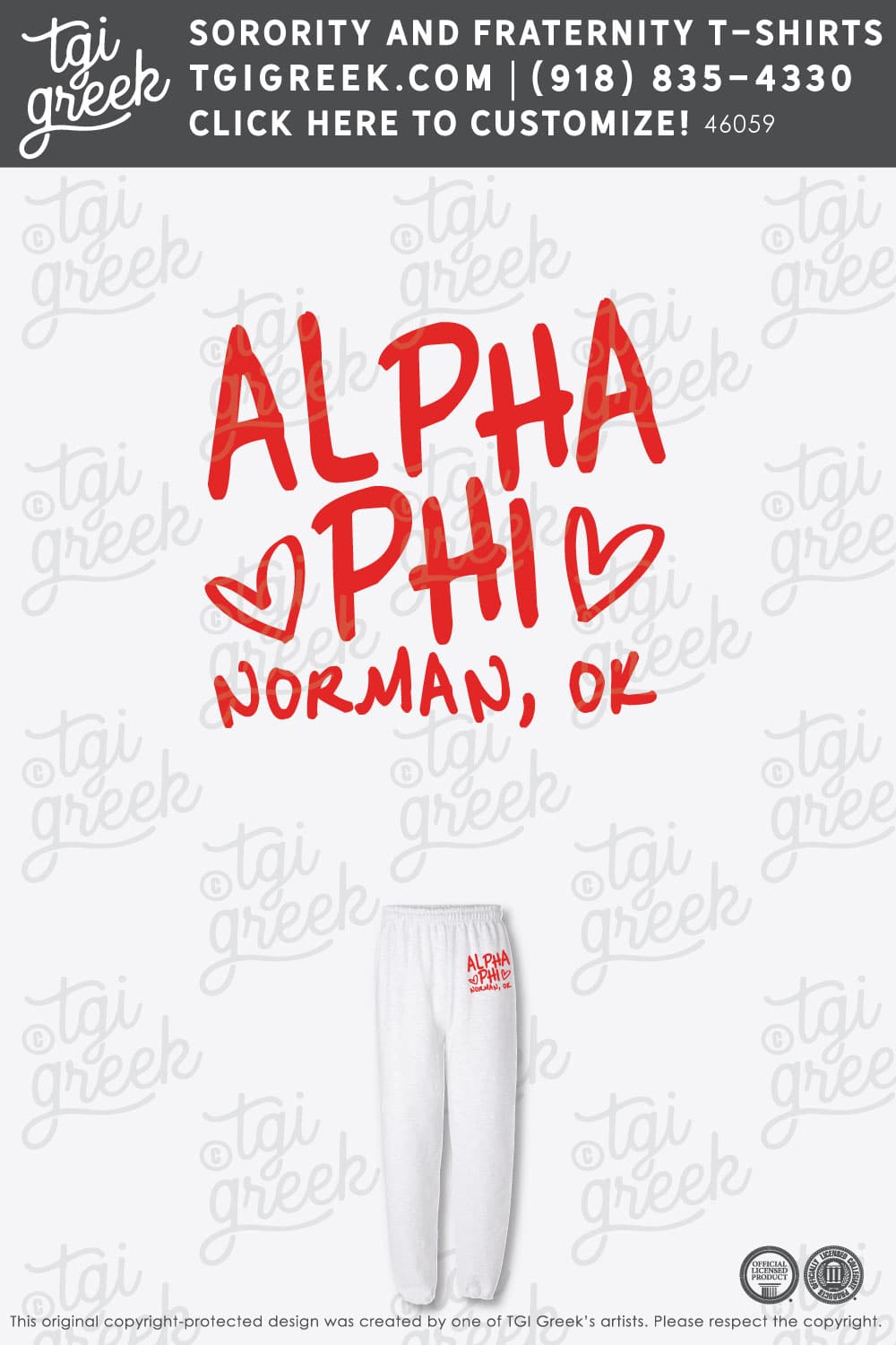 Alpha Phi – OU PR Sweats Receipt