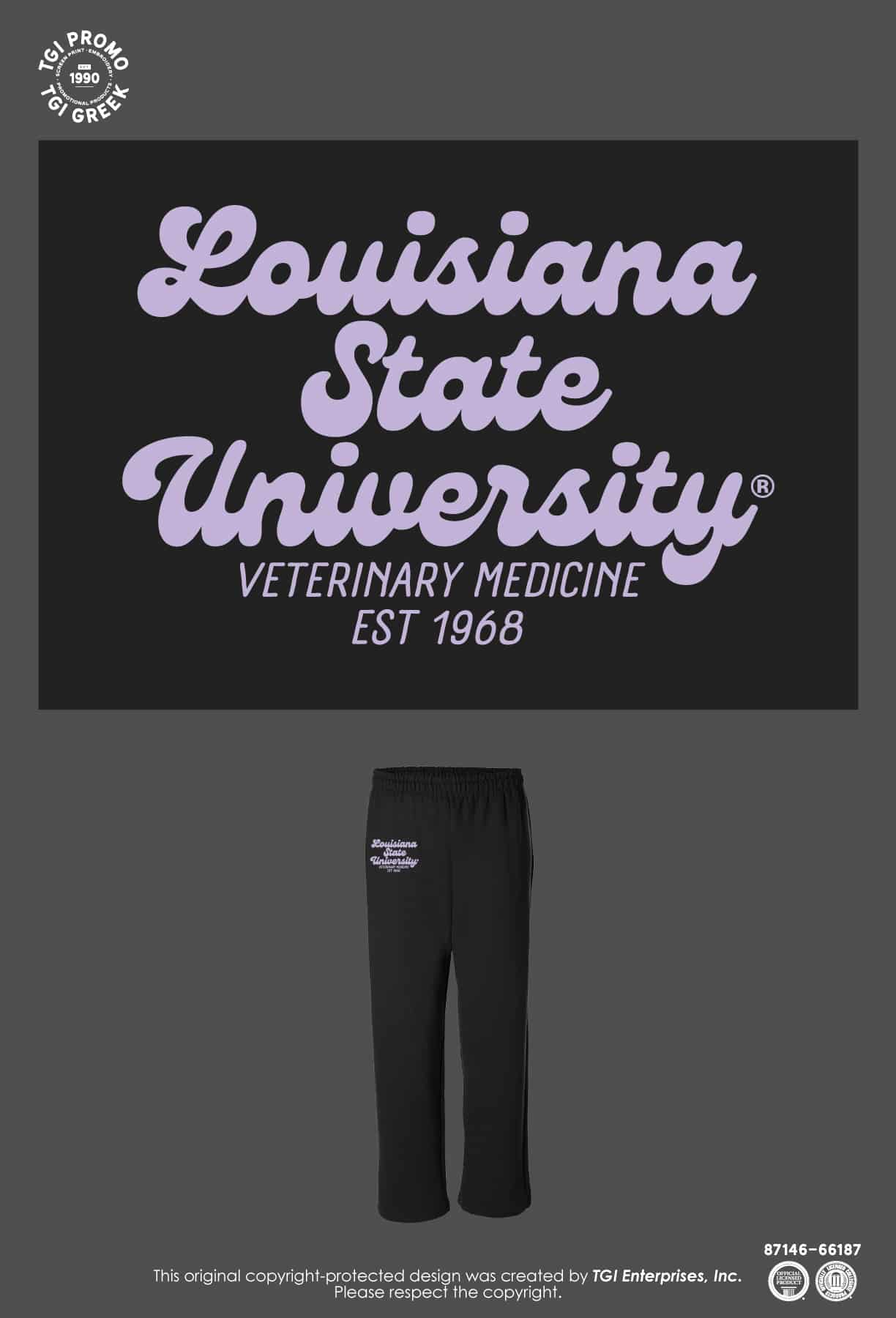 Louisiana State University – VBMA Sweatpants