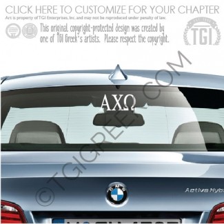 Alpha Chi Omega –  Bid Day Car Decal