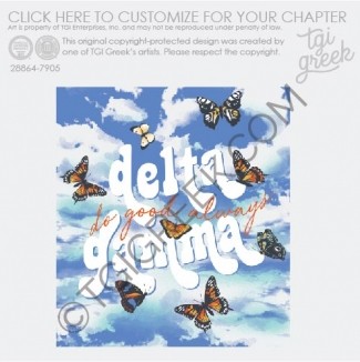 TGI – Delta Gamma Butterflies PR
