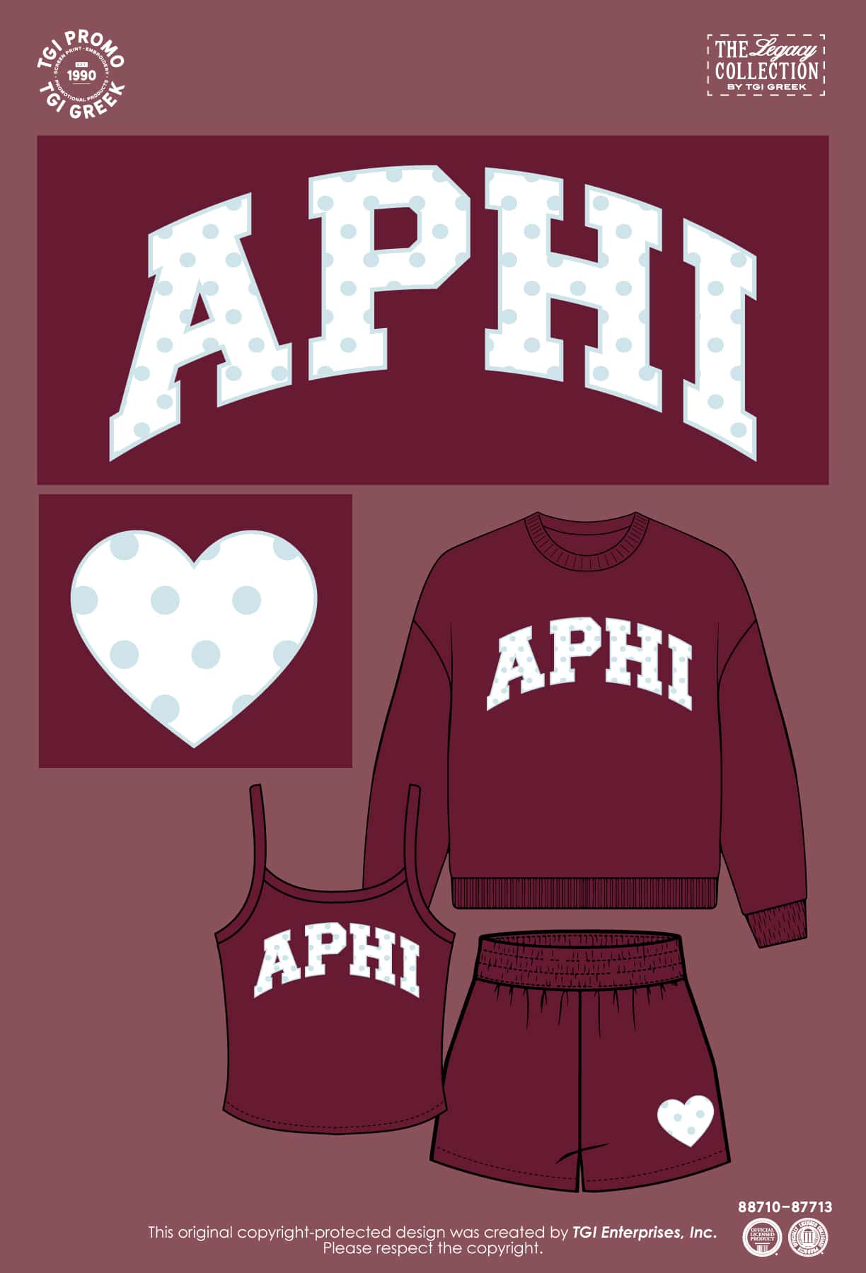 Alpha Phi – TGI Greek Pattern Set