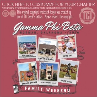 Gamma Phi Beta-OU Family Weekend Shirt