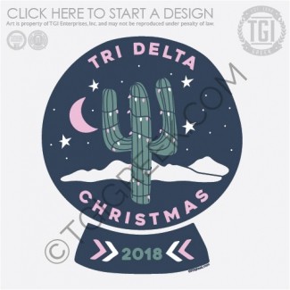 TGI-Delta Delta Delta Desert Snow Globe
