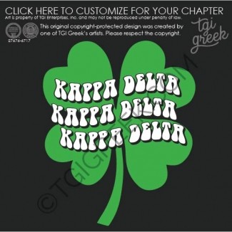 Kappa Delta – OSU shamrock hoodie