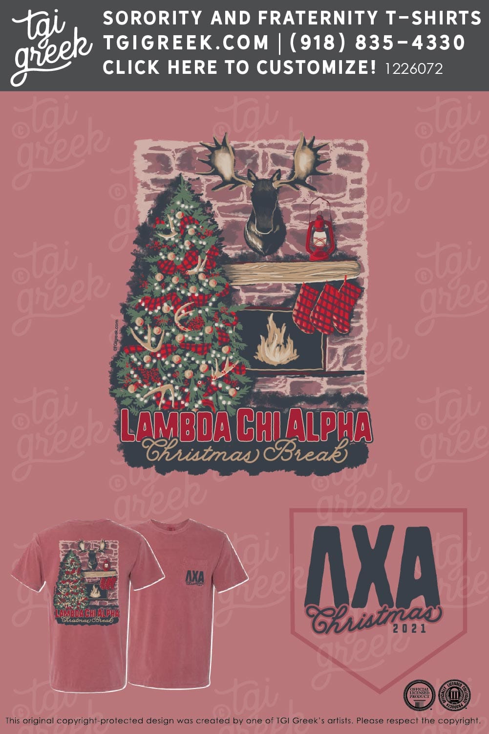Lambda Chi Alpha – UAL Christmas Fireplace