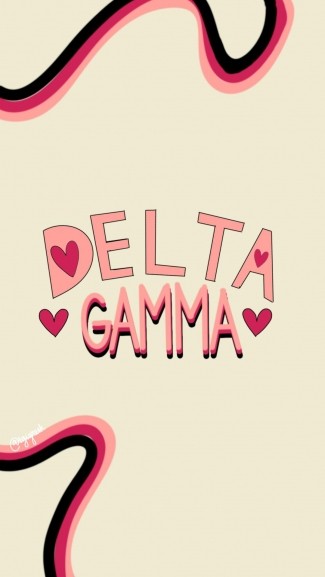 Phone Background Delta Gamma Hearts