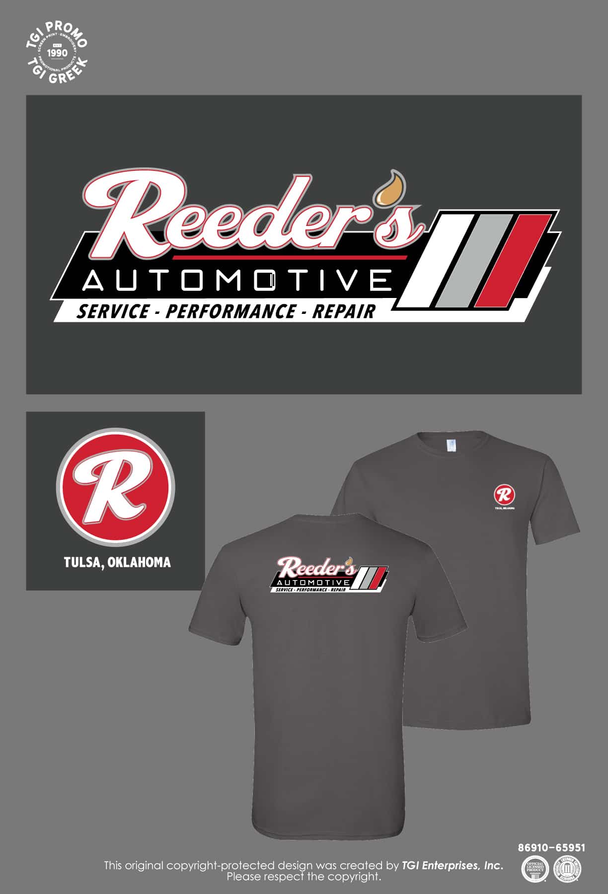 Reeders Auto & Tire – Automotive Logo Tees