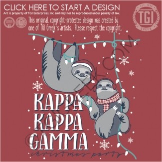 TGI-Kappa Kappa Gamma Sloth Christmas