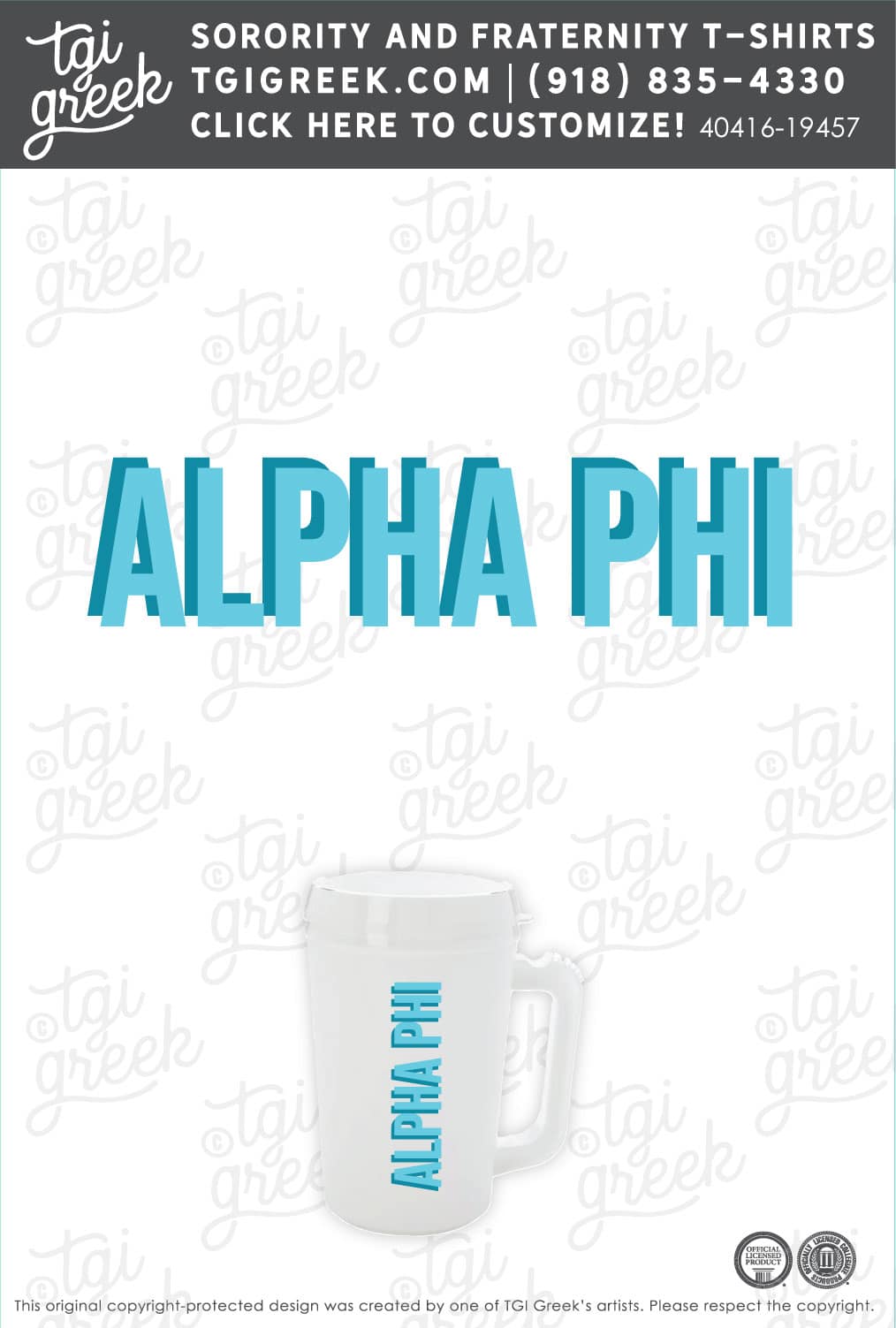 Francesca’s – Alpha Phi Colorful Mug